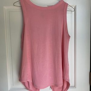 Old Navy pink cut open back tank top
